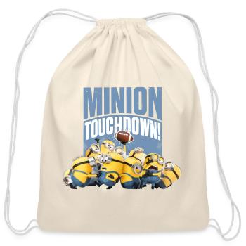 Minions Football Touchdown - Cotton Drawstring Bag - natural - Front