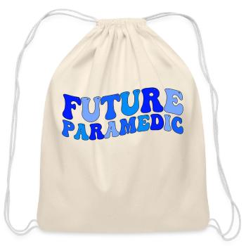 Groovy Future Paramedic In Progress Paramedic - Cotton Drawstring Bag - natural - Front