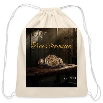 True Champion 1973 Championship Belt - Cotton Drawstring Bag - natural - Front