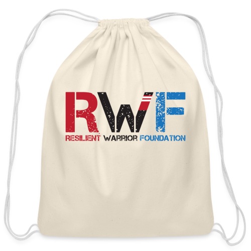 RWF Black - Cotton Drawstring Bag