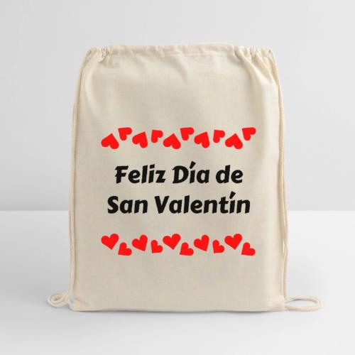 February Celebrating Valentine's Day, February 14 - Cotton Drawstring Bag