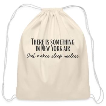 There Is Something In The Air - Cotton Drawstring Bag - natural - Front