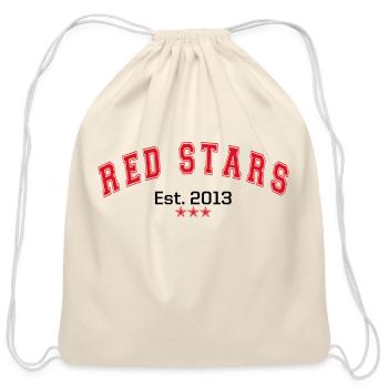 Chicago College Style Red Stars American Soccer - Cotton Drawstring Bag - natural - Front