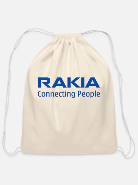 Rakia - Cotton Drawstring Bag - natural