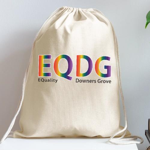 EQDG text - Cotton Drawstring Bag