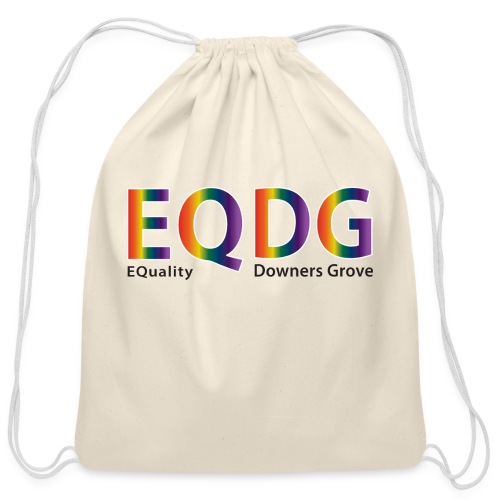 EQDG text - Cotton Drawstring Bag