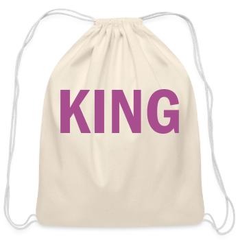 King - Cotton Drawstring Bag - natural - Front