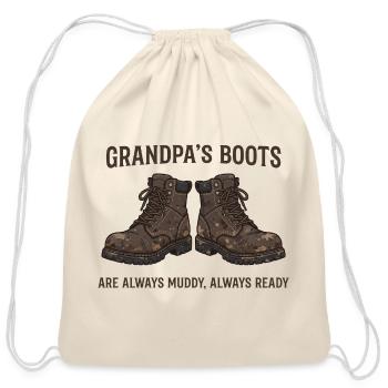 Grandpa's Boots Muddy Heritage - Cotton Drawstring Bag - natural - Front