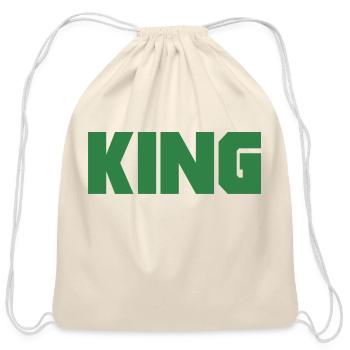 King - Cotton Drawstring Bag - natural - Front