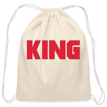 King - Cotton Drawstring Bag - natural - Front