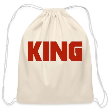 King - Cotton Drawstring Bag - natural - Front