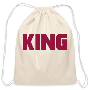 King - Cotton Drawstring Bag - natural - Front