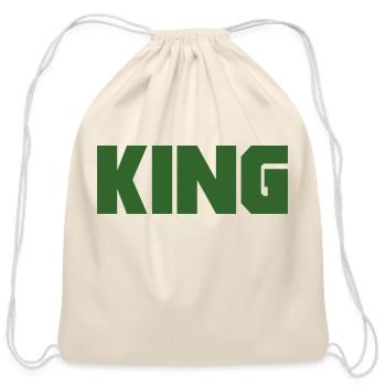 King - Cotton Drawstring Bag - natural - Front