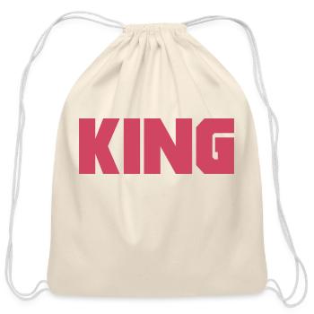 King - Cotton Drawstring Bag - natural - Front