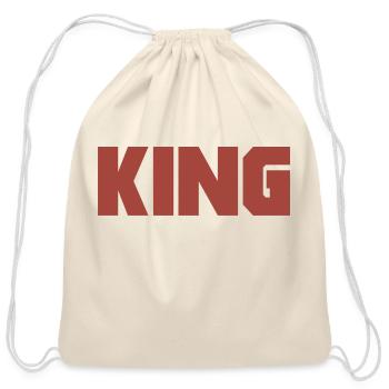 King - Cotton Drawstring Bag - natural - Front