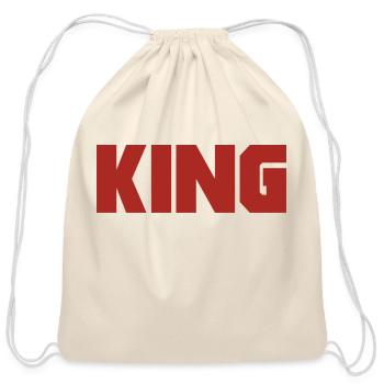 King - Cotton Drawstring Bag - natural - Front