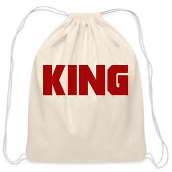 King - Cotton Drawstring Bag - natural - Front