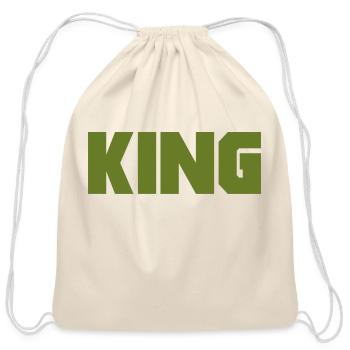 King - Cotton Drawstring Bag - natural - Front