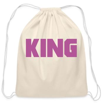 King - Cotton Drawstring Bag - natural - Front