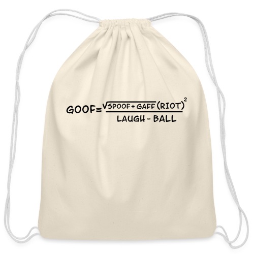 gaff text transparent - Cotton Drawstring Bag