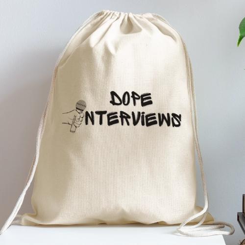 Dope Interviews alternate logo - Cotton Drawstring Bag