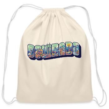 colorado Classic T-Shirt - Cotton Drawstring Bag - natural - Front