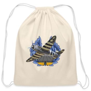 P-47 Thunderbolt - Cotton Drawstring Bag - natural - Front