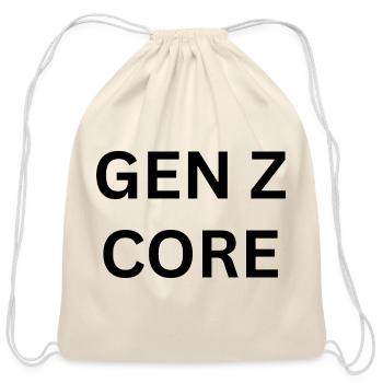 GEN Z CORE - Cotton Drawstring Bag - natural - Front