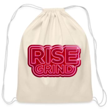  Rise Grind - Cotton Drawstring Bag - natural - Front