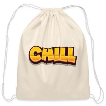 Chill - Cotton Drawstring Bag - natural - Front