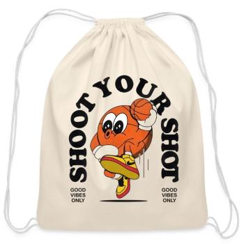Bounce Buddy Hoopster - Cotton Drawstring Bag - natural - Front