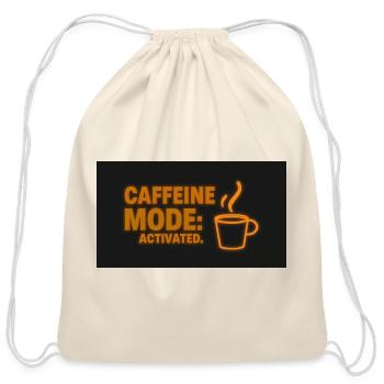 Caffeine Mode Activated - Cotton Drawstring Bag - natural - Front
