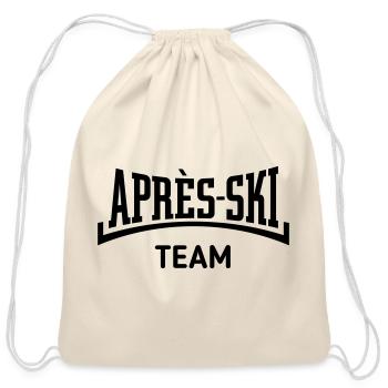 Après-Ski – Team (Apres Ski / Concave / Black) - Cotton Drawstring Bag - natural - Front