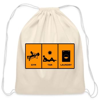 GTL Gym Tan Laundry - Cotton Drawstring Bag - natural - Front
