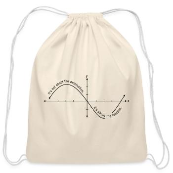It's About Function - Cotton Drawstring Bag - natural - Front