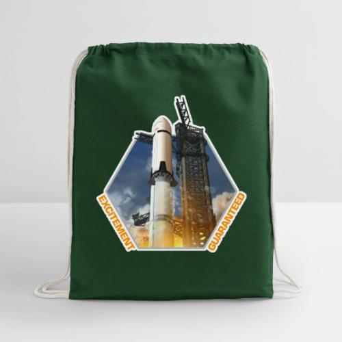 Starship HLS - Excitement Guaranteed - Cotton Drawstring Bag