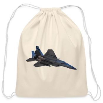 McDonnell Douglas F-15E Strike Eagle - Cotton Drawstring Bag - natural - Front
