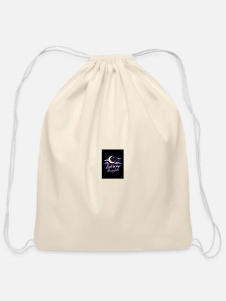 Lost in My Thoughts T-Shirt – Reflective & Comfy - Cotton Drawstring Bag - natural