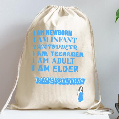 I Am Evolution - Cotton Drawstring Bag