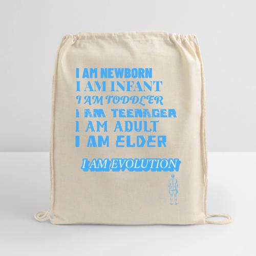 I Am Evolution - Cotton Drawstring Bag