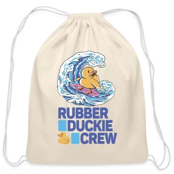 Rubber Duck Rubber Duckie Crew - Cotton Drawstring Bag - natural - Front