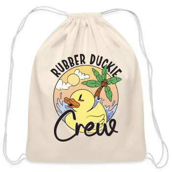 Rubber Duck Rubber Duckie Crew - Cotton Drawstring Bag - natural - Front