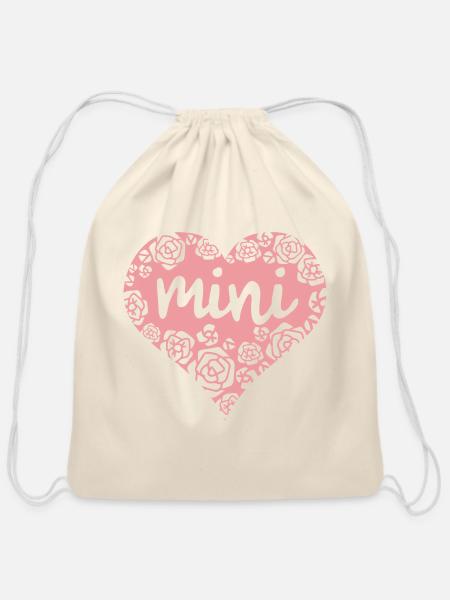 MINI - Cotton Drawstring Bag - natural