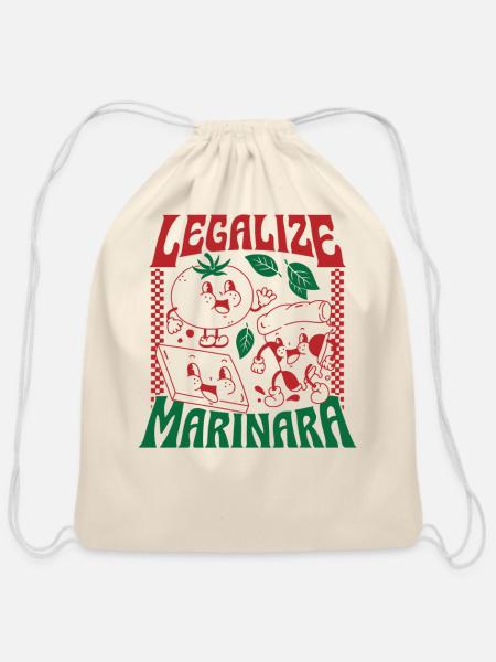 Legalize Marinara - Cotton Drawstring Bag - natural