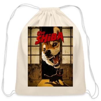 the SHIBA - Cotton Drawstring Bag - natural - Front