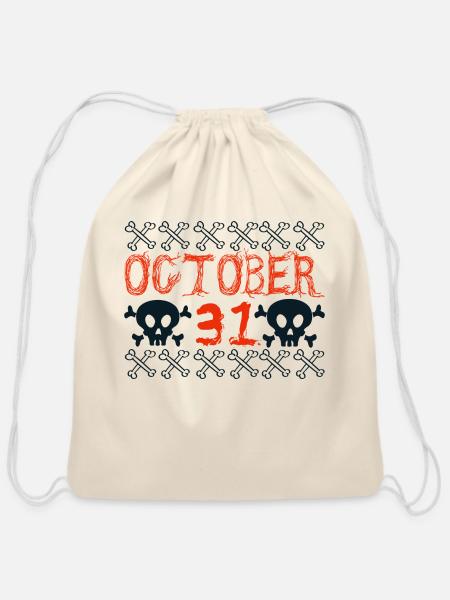 31 Octomber - Cotton Drawstring Bag - natural