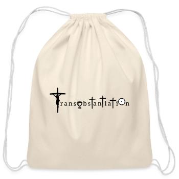 Transubstantiation – Eucharist & Holy Communion Ty - Cotton Drawstring Bag - natural - Front