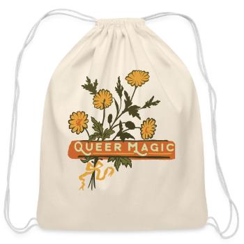 Queer Magic - Cotton Drawstring Bag - natural - Front