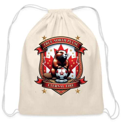 Canada Beaver Crest T-Shirt, Pride Badge Gift - Cotton Drawstring Bag