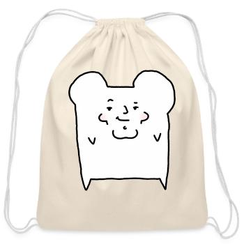 Chad Bread - Cotton Drawstring Bag - natural - Front